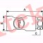 Parallel female thread coupler G 1/4 Dimensions