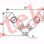 Parallel female thread twin coupler G 3/8 Dimensions